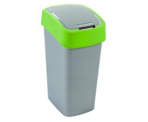 Curver 190173 kosz na śmieci Flip Bin 25L, srebrny
