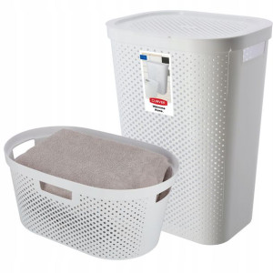 Curver 231007 kosz na bieliznę Infinity 60L, biały