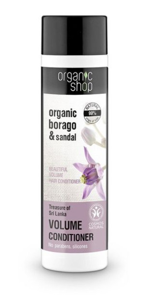 ORGANIC SHOP Odżywka do włosów nadająca objętość Skarb Sri Lanki 280 ml
