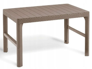 Keter 232296 Stół ogrodowy Lyon rattan cappuccino