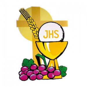 Emblemat eucharystyczny - metalizowany