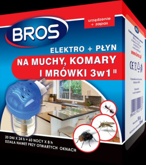Bros Elektro Fumigator Na Mrówki Muchy Komary Płyn