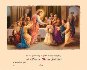 Pamiątka I Komunii Świętej - Eucharystia