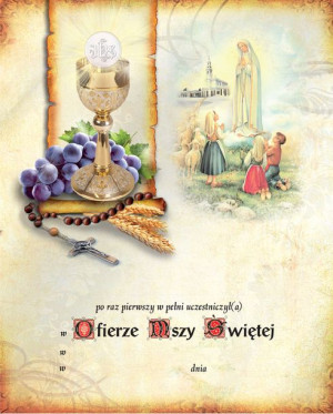 Pamiątka I Komunii Świętej - Fatima