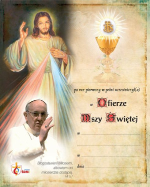 Pamiątka I Komunii Świętej - Miłosierdzie Boże