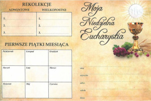 Moja Niedzielna Eucharystia - Folderek dla dzieci