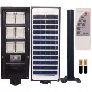 Lampa LED 450w Solarna Uliczna Pilot + Mocowanie