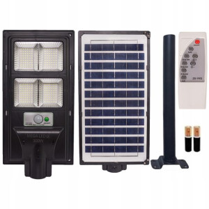 Lampa LED 300w Solarna Uliczna Pilot + Mocowanie