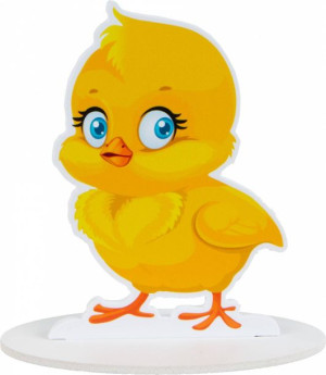 Figura kurczak - ozdoba wielkanocna na podstawce