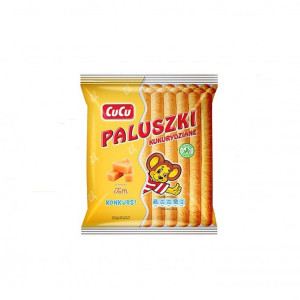 CuCu Paluszki o smaku toffi 80g