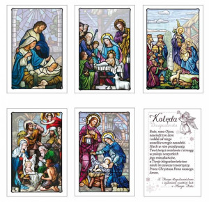 Obrazki kolędowe -  MIX 15 - 500 szt
