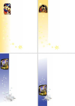 Zestaw listowników Bożonarodzeniowych A4 Mix 1 - 25 szt