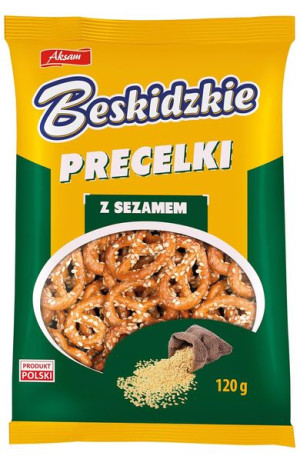 Aksam Beskidzkie Precelki sezamowe 120g