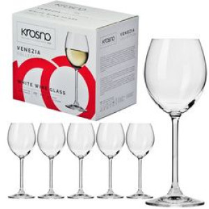 Kieliszki do wina białego 250 ml komplet 6 sztuk Venezia Krosno szklane