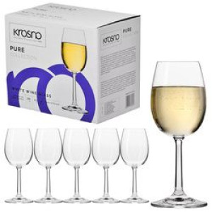 Kieliszki do wina białego 250 ml komplet 6 sztuk Pure Krosno szklane