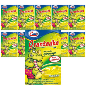Emix Oranżada o smaku cytrynowym 16 g x 10 sztuk