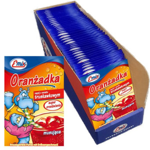 Emix Oranżada o smaku truskawkowym 16 g x 40 sztuk