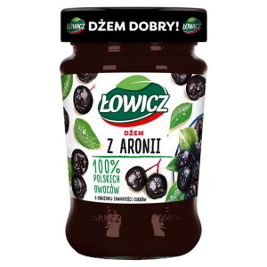 Łowicz Dżem z aronii o obniżonej zawartości cukrów 280 g