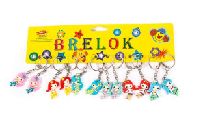 Syrenka Gumowy Brelok Do Kluczy Zestaw 12szt