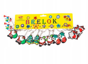 Boże Narodzenie Świąteczny Brelok Do Kluczy 12szt