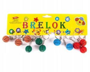 Brelok Do Kluczy Piłka Do Koszykówki Zestaw 12szt