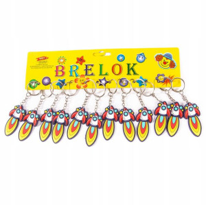 Rakieta Gumowy Brelok Do Kluczy Zestaw 12szt