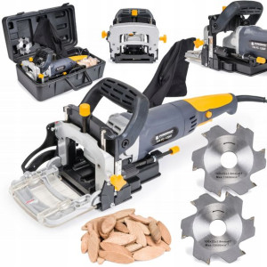 Lamelownica Frezarka Do Drewna 1200w 100mm 2x Frez