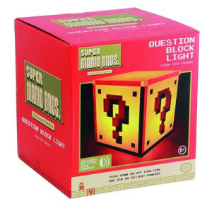 Super Mario Bros Lampka Super Mario znak zapytania (16 x 16 cm x 17,5 cm)