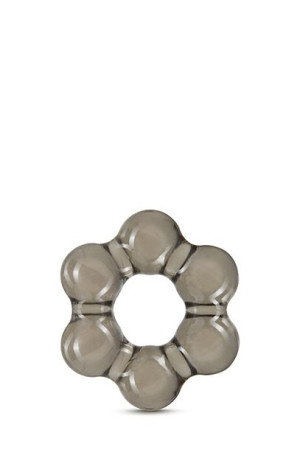 Stay Hard Thick Bead Cock Ring Black