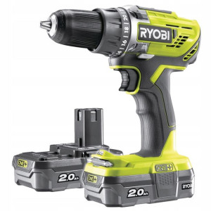 Aku Wiertarko-wkręt. R18dd3-220s 18v 2*2.0ah Ryobi