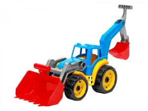 Traktor Koparka Łyżka  Niebieski 3671