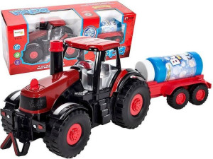 TRAKTOR z Przyczepą Puszczający BAŃKI MYDLANE