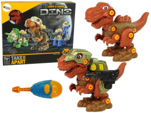 Dinozaur Do Rozkręcania Majsterkowanie Tyrannosaurus Pomarańc