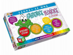 Gąsienice tłuścice 4-literowe - gra edukacyjna