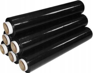 Folia Stretch Strech Strecz 10x3kg Czarna 10szt