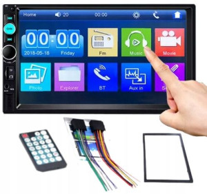 Radio Samochodowe BLUETOOTH 2DIN 7cali USB RAMKA
