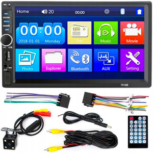 Radio Samochodowe BLUETOOTH 2DIN 7cali USB KAMERKA