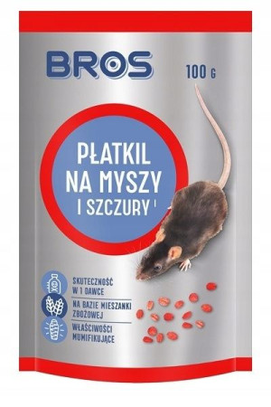 Bros Płatkil Trucizna Na Myszy I Szczury 100g
