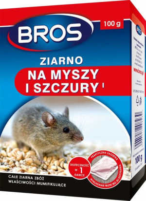 Bros Ziarno Na Myszy I Szczury Silna Trutka 100g