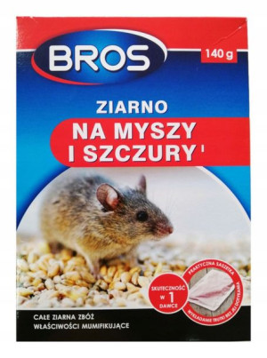 Bros Ziarno Na Myszy I Szczury Silna Trutka 140g