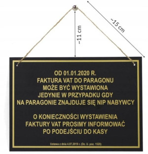 Wywieszka Fv Vat Do Paragonu Może Być Wystawiona