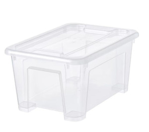 Pojemnik Pudełko Z Pokrywką Przeźroczyste 28x19cm