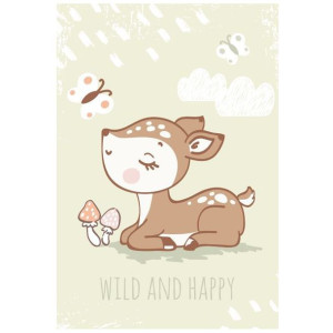 Koc polarowy 100x150 Sarenka
