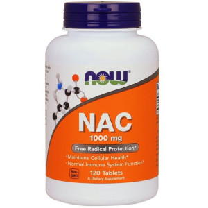 Now Foods NAC 1000mg 120tab Detoks