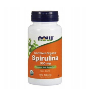 Now Foods Spirulina Organic 500mg 100tab