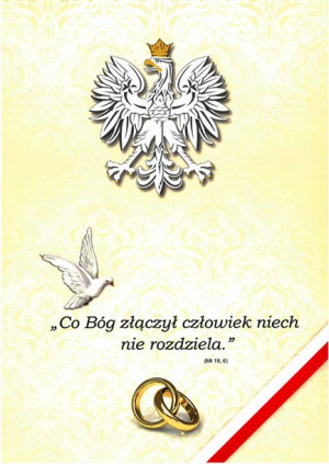 Teczka Ślubna - konkordatowa (kremowa)