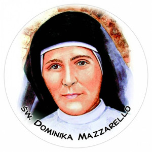 Święta Dominika Mazzarello - Naklejka papierowa 100 szt.