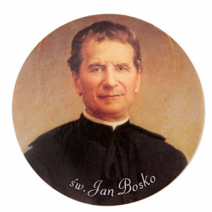 Święty Jan Bosko - naklejka papierowa (100 szt.)