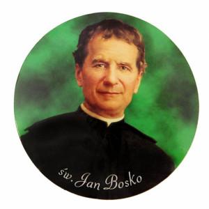 Święty Jan Bosko - naklejka papierowa (100 szt.)