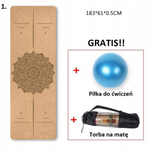 Mata Do Jogi Yogi Naturalna Korkowa Eko + Gratisy!